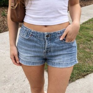 American Eagle Outfitters Light Blue Jean Shorts